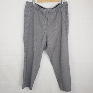 J.Jill Leggings Stretch Ankle Pants Black White